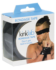 Kinklab Bondage Tape black reusable non-sticky restraint versatile bondage play for safe, painless application