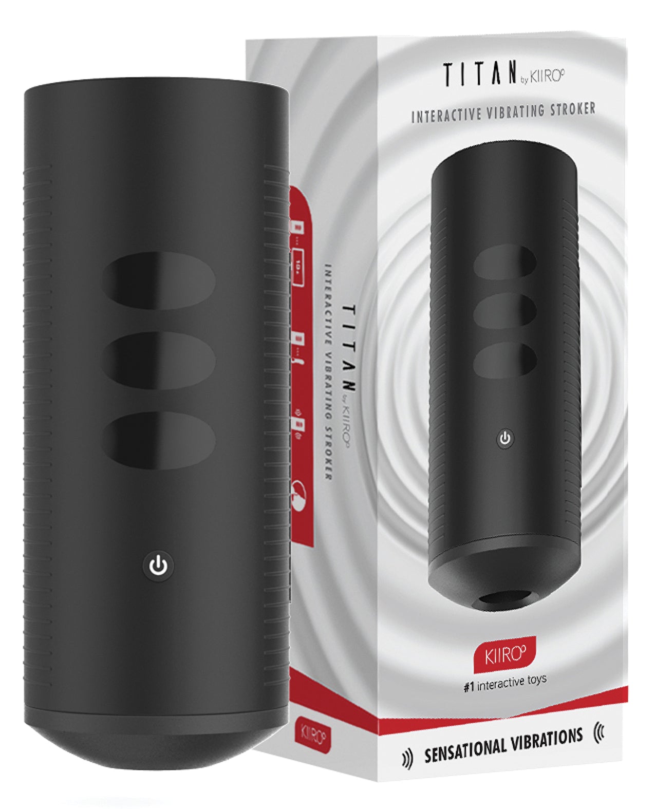 Kiiroo Male Masturbator Interactive Vibrating Stroker with Touch-Sensitive Technology for Solo and Partnered Play