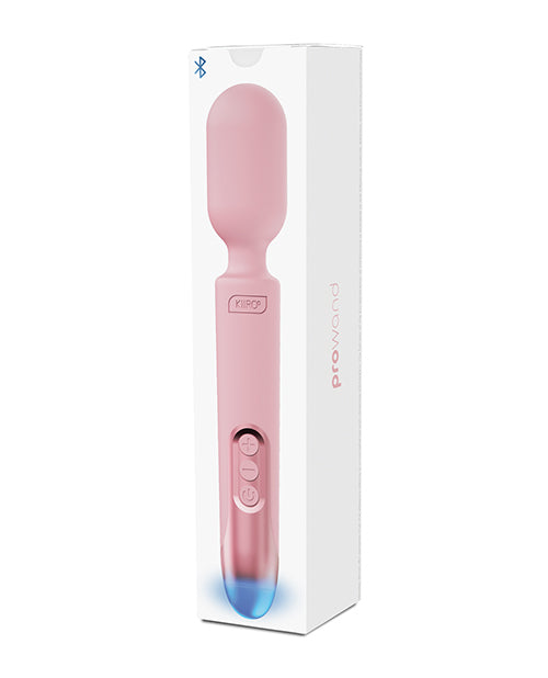 Kiiroo Massage Product Pink Wand Massager with LED Spotlight and App Connectivity for Targeted Stimulation