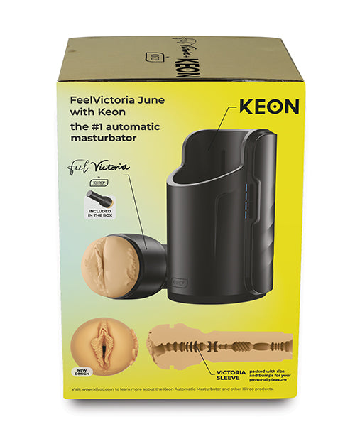 Kiiroo Keon Feel Stars Stroker Combo Set with Victoria June Sleeve
