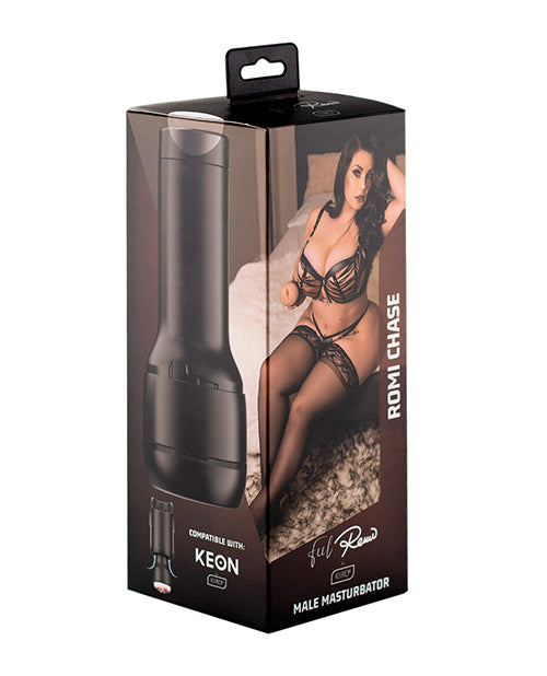 Kiiroo Romi Chase Stroker lifelike male masturbator with realistic skin texture for interactive pleasure