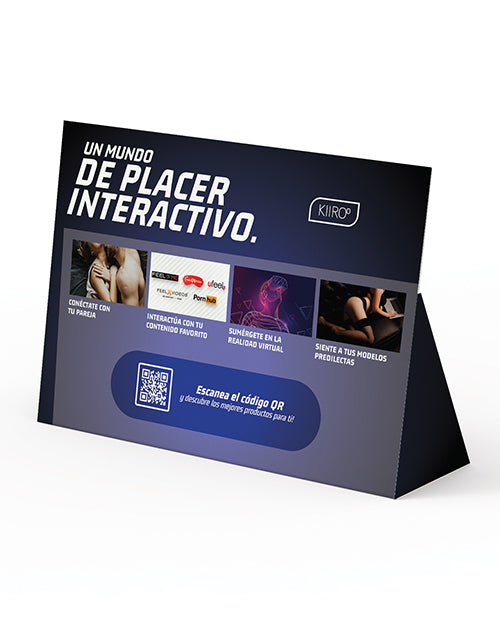 Kiiroo POS Keon Shelf Talker Spanish language promotional signage for retail display visibility