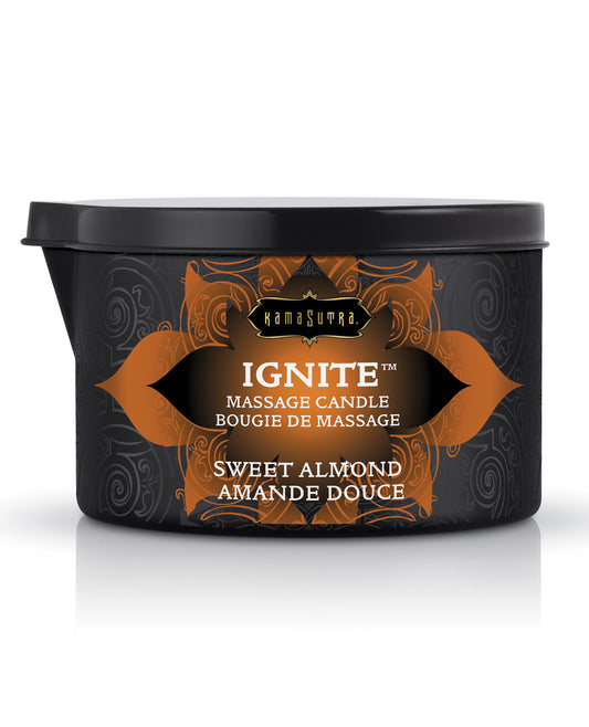 Kama Sutra Massage Candle Sweet Almond Scent Soy Wax for Romantic Skin Moisturization