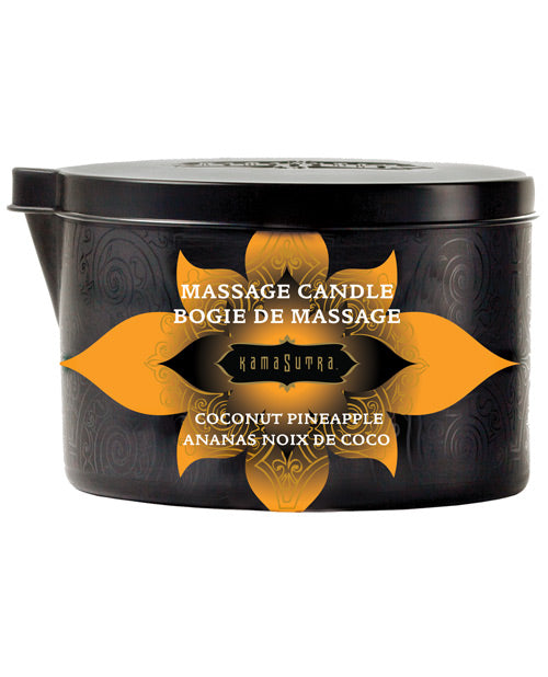 Kama Sutra Massage Candle Soy Coconut Pineapple Vitamin E Shea Butter for Romantic Scented Massage