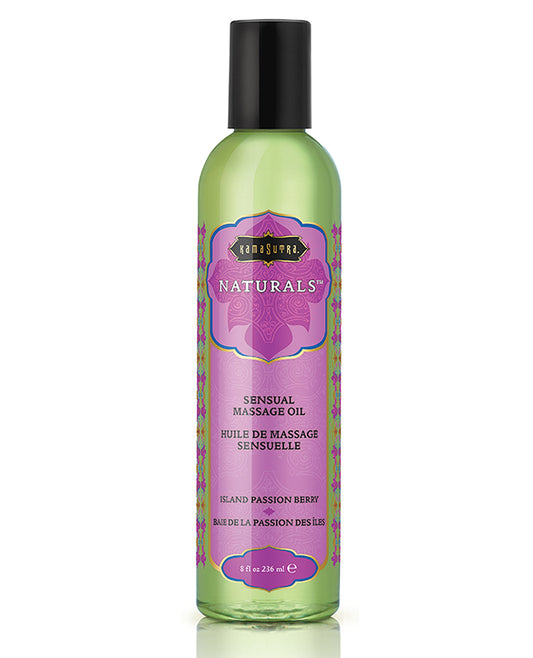 Kama Sutra Massage Oil Natural Soy Grape Seed Almond Oils with Berry Scent for Sensual Body Hydration