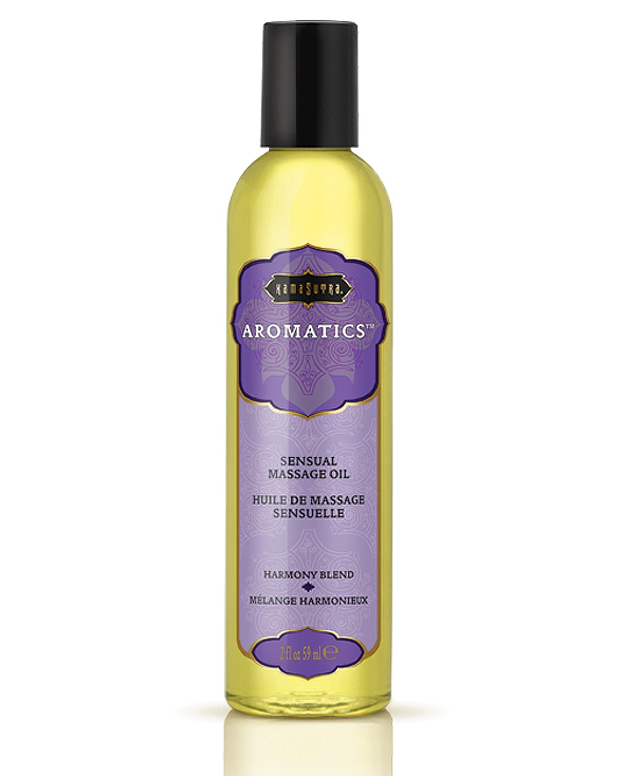 Kama Sutra Massage Oil 2 oz Harmony Blend with Essential Oils and Vitamin E for Relaxing Full-Body Massage