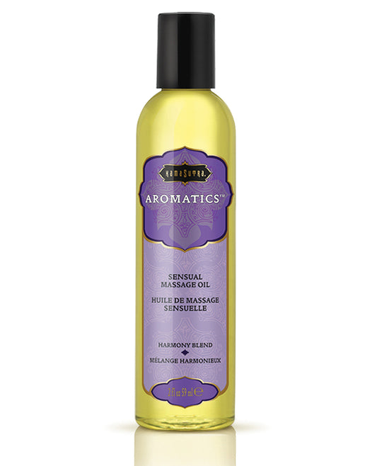 Kama Sutra Massage Oil 2 oz Harmony Blend with Essential Oils and Vitamin E for Relaxing Full-Body Massage