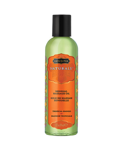 Kama Sutra Massage Oil Tropical Mango Scent with Natural Oils for Relaxing Sensual Massage
