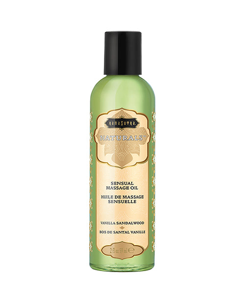 Kama Sutra Massage Oil Vanilla Sandalwood natural oils silky finish for nourishing sensual massages
