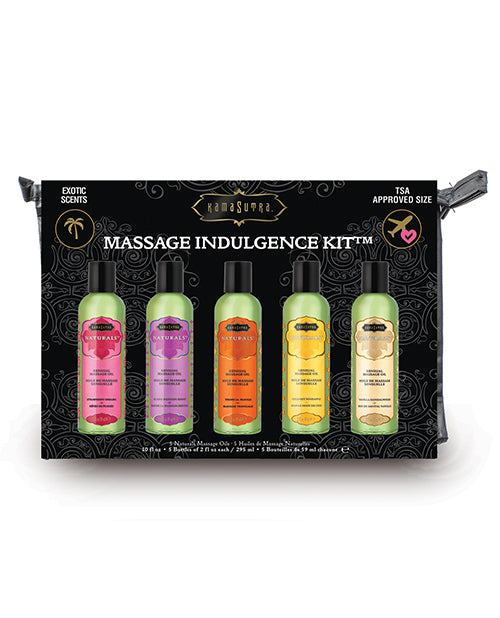 Kama Sutra Massage Products Five Exotic Scented Oils TSA Approved for Relaxing Couple Massage