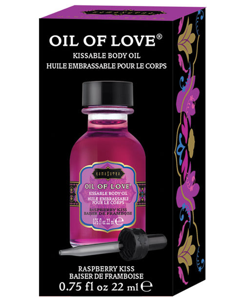 Kama Sutra Raspberry Kiss Oil of Love Foreplay Body Oil