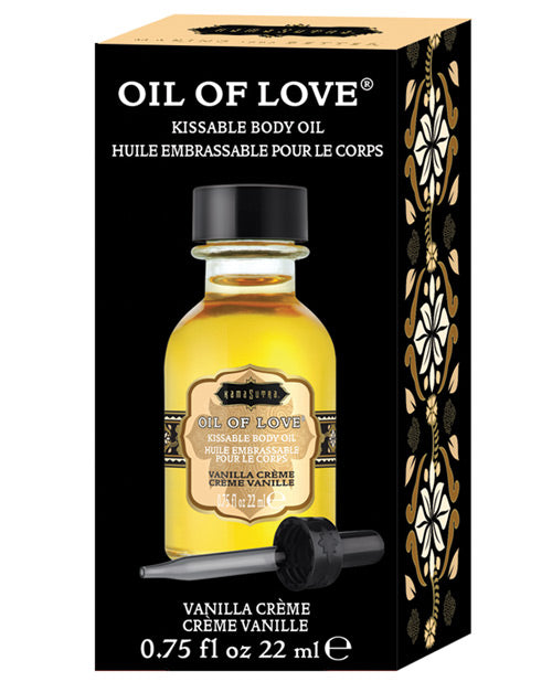 Kama Sutra Oil of Love Vanilla Creme Kissable Warming Body Oil