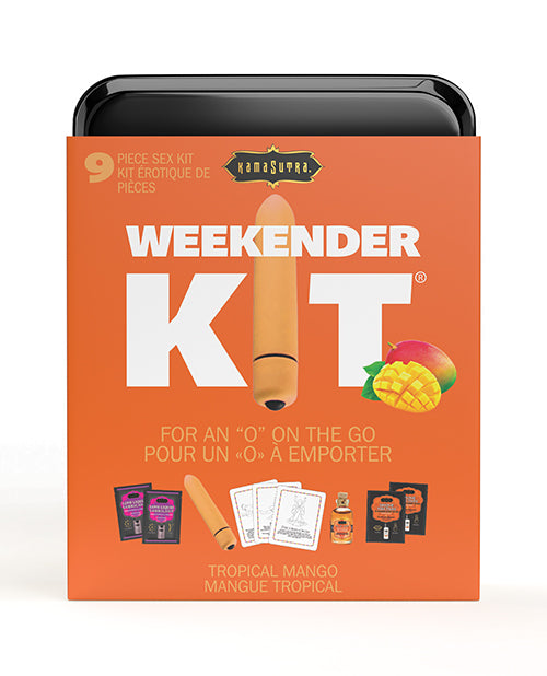 Kama Sutra Setting The Mood Weekender VIBE Kit with Mini Bullet Vibrator and Tropical Mango Lubricants for Romantic Travel