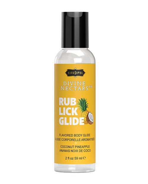 Kama Sutra Body Glide Water-Based Coconut Pineapple Flavored Lubricant for Sensual Play