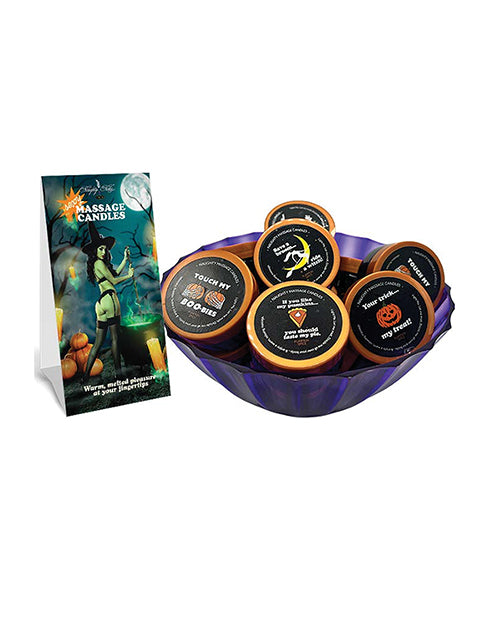 Kama Sutra Fall Mini Massage Candle Prepack Bowl – Display of 16 Massage Candles