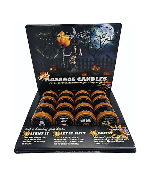 Kama Sutra Fall Mini Massage Candle Prepack Tray – Display of 16 Massage Candles