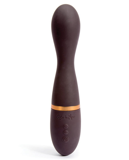 Coco de Mer Vibrator Wand Sleek Silicone G-Spot Tip Waterproof Rechargeable for Targeted Stimulation