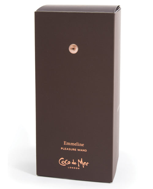 Coco de Mer Emmeline Silicone Vibrator Wand with G-Spot Tip and Travel Case