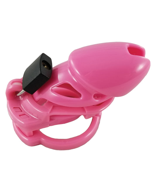 Locked In Lust The Vice Standard Pink Polycarbonate Male Chastity Device