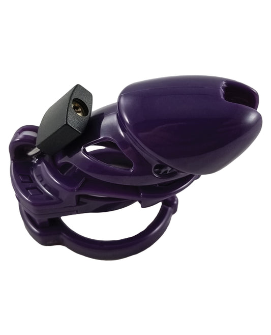 Locked In Lust The Vice Standard Purple Male Chastity Device with Anti-Pullout System
