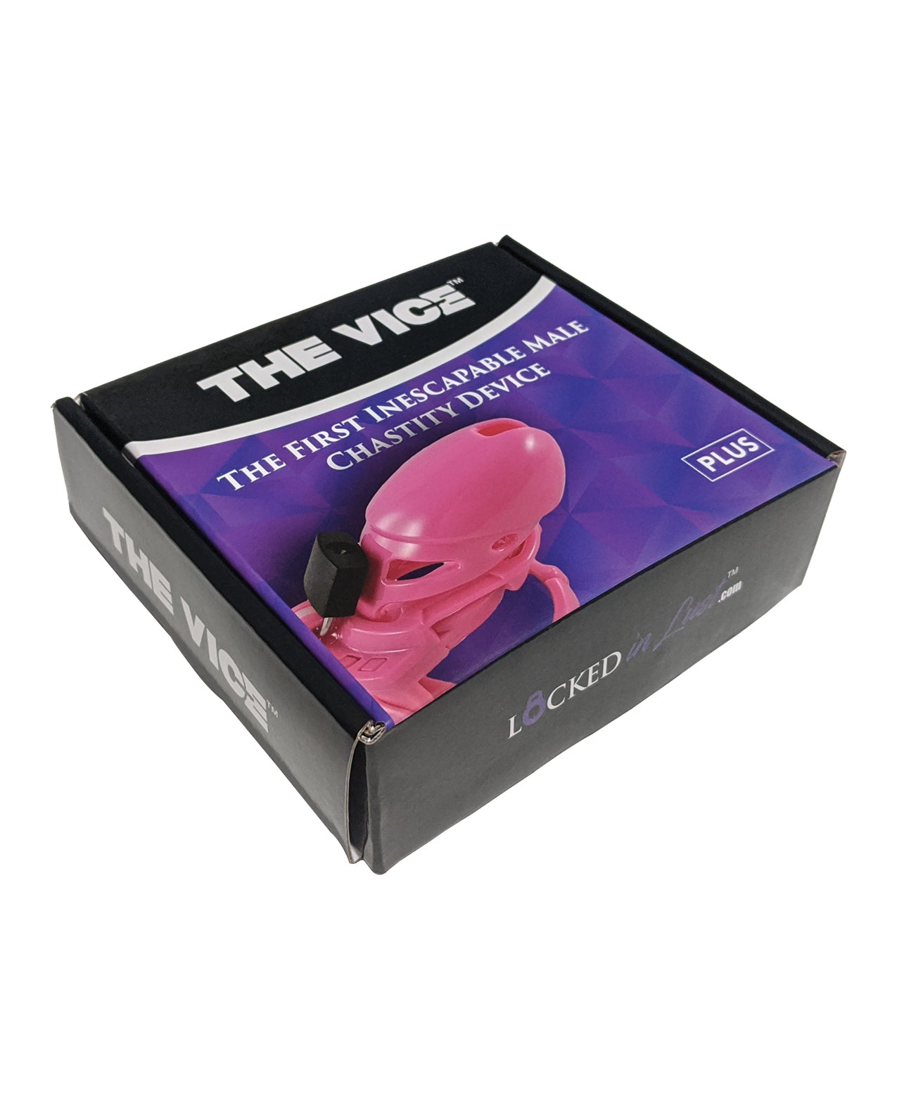 Locked In Lust The Vice Plus Pink Male Chastity Cage with Adjustable Fit