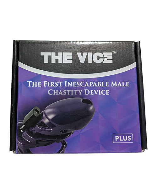 Locked In Lust The Vice Plus Male Chastity Cage – Purple Adjustable Fit