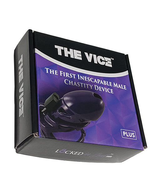 Locked In Lust The Vice Plus Male Chastity Cage – Purple Adjustable Fit