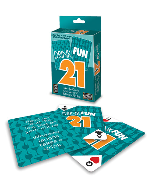 Little Genie Drink Fun 21 Card Game with Extra Aces and Party Challenges for Social Gatherings
