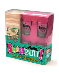 Little Genie adult drinking game tipping tower with daring challenges for party entertainment and interactive fun