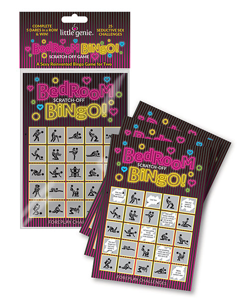 Little Genie Games for Romance & Couples Scratch-Off Bedroom Bingo Foreplay and Position Cards for Intimate Couples Play