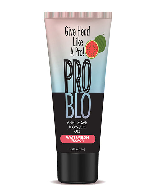 Pro Blo Oral Pleasure Gel Watermelon Flavored Lubricant with Flip Cap for Smooth Oral Intimacy