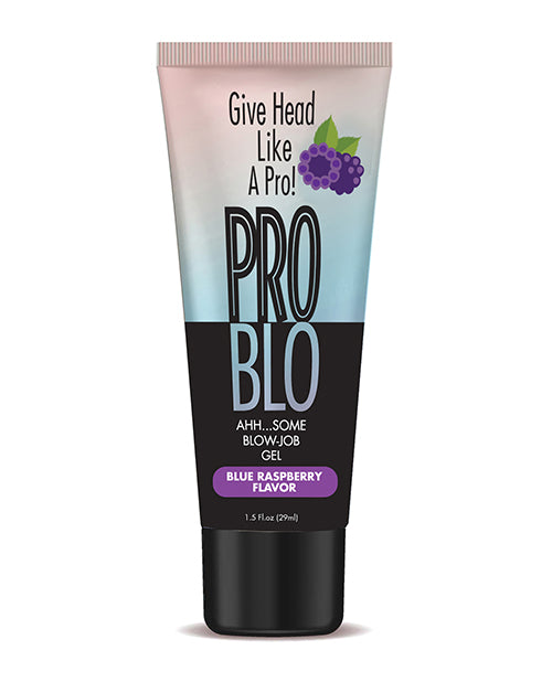 Pro Blo Sexual Enhancer Oral Pleasure Gel Blue Raspberry Flavor with Flip Cap for Enhanced Oral Sex