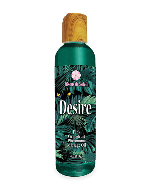 Little Genie Massage Oil Pink Grapefruit Scent Pheromone-Enhanced Formula for Sensual Relaxation