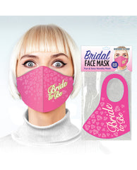 Little Genie Bachelorette Face Mask Glow in the Dark Pink Print for Fun Party Celebrations