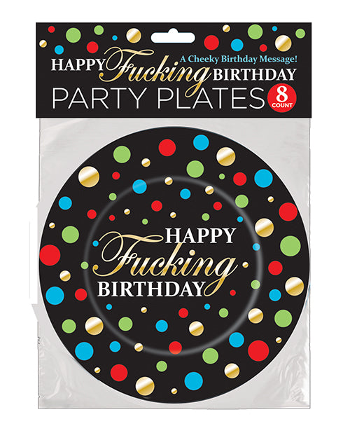 Candy Prints Bachelorette & Party Plates with Gold Foil Detail for Birthday Celebrations and Stylish Tableware