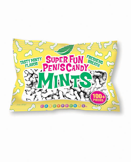 Candy Prints Bachelorette Party Penis Candy Mints Bag with Fun Novelty Shape for Adult Party Favors