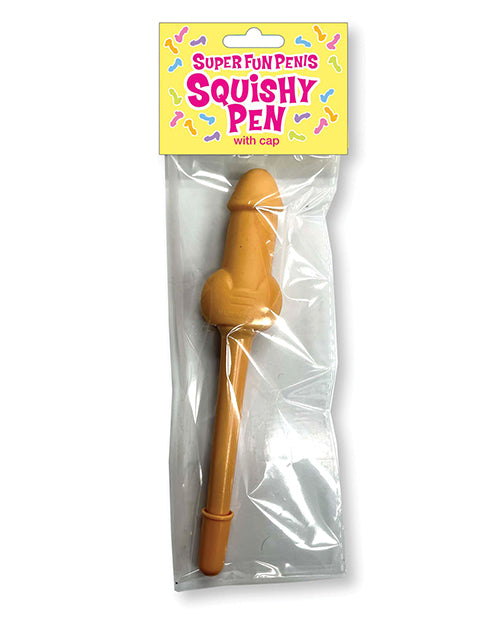 Candy Prints Squishy Penis Pen Soft Ergonomic Grip with Black Ink for Party Supplies and Stress Relief