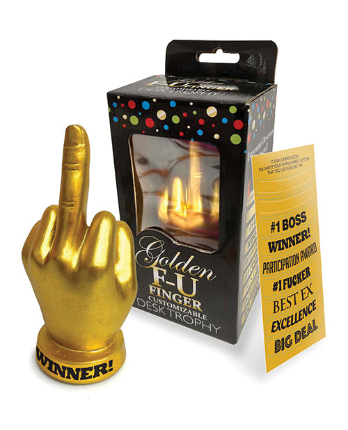 Candy Prints Bachelorette Party Trophy Custom Engraving Gold Finish for Fun Recognition Awards