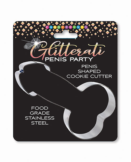 Candy Prints Penis Cookie Cutter Stainless Steel 4-Inch Shape for Fun Bachelorette Party Baking