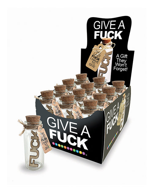 Little Genie Novelty Jar Single Wooden Token Humorous Display for Gag Gift or Desk Décor