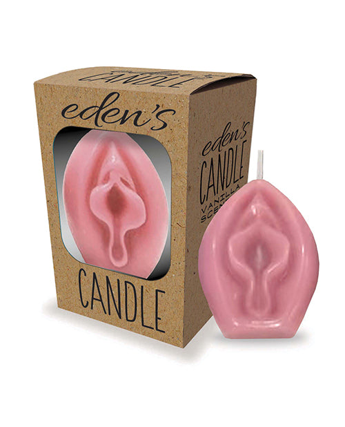 Little Genie Vagina Candle Vanilla Scented Rose Color for Relaxation and Atmosphere Enhancement