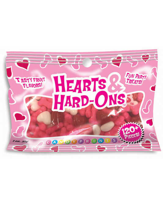 Candy Prints Bachelorette Candy Pink Heart Shapes Red Accents Party Favor for Festive Celebrations