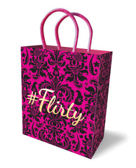 Little Genie Bachelorette Gift Bag with Velvet Flocked Fleur-de-Lis and Gold Foil for Elegant Party Gift Presentation