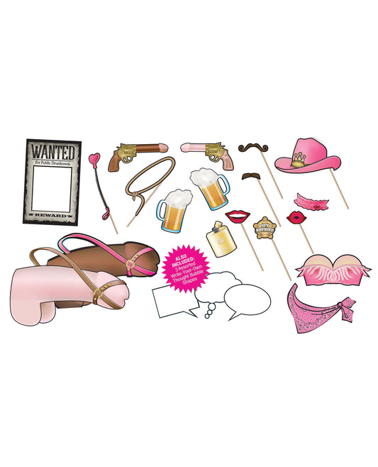 Wild Wild West Photo Prop Set with 20+ Adult Party Props