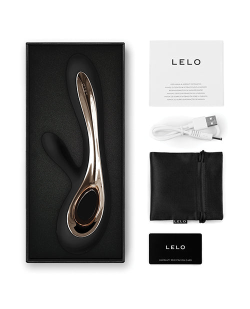 LELO Soraya 2 Black Rabbit Vibrator with Dual Stimulation