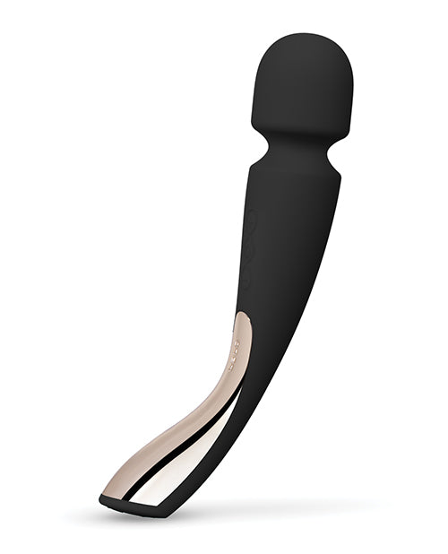 LELO Smart Wand 2 Medium Black Rechargeable Waterproof Full-Body Massager for Muscle Relief and Relaxation