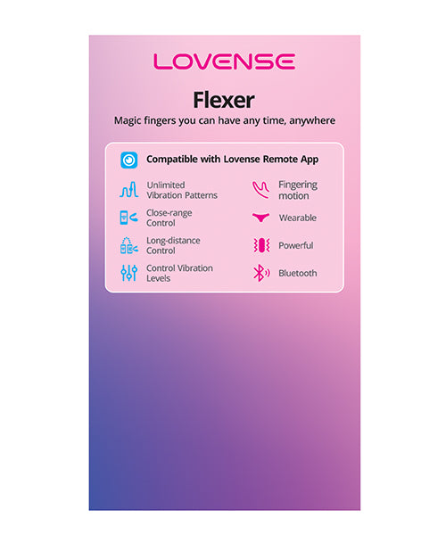 Lovense Display Card for Flexer Dual Panty Vibrator with Vibrant Graphics and Durable Cardstock for Retail Promotion