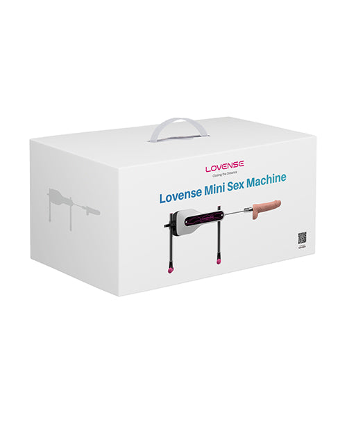 Lovense Sex Machine White Compact App-Controlled Design with Adjustable Thrusts for Personal Pleasure