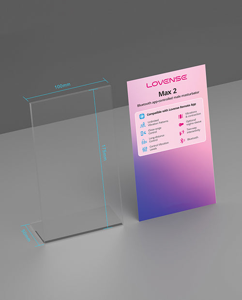 Lovense Product Display Stand clear acrylic organizer for secure device placement and retail display