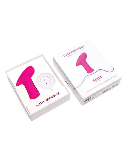 Lovense Ambi Bullet Vibrator in Pink with Multi-Angle Stimulation